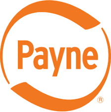The image shows the Payne logo, featuring the word "Payne" in bold orange letters, surrounded by an incomplete orange circle on a white background.